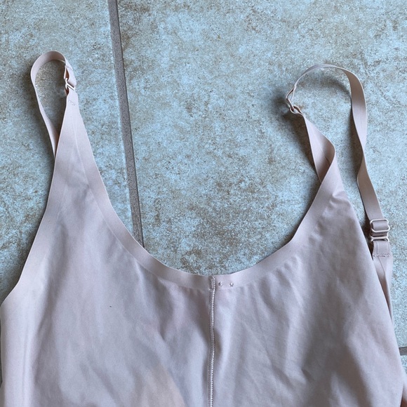 Spanx Women's Beige Shapewear Bodysuit size small open bust thigh support - Picture 7 of 7